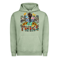 Pigment Oil Green Mom of twins Mother's Day Urban Hoodie - CowGirlArtShop