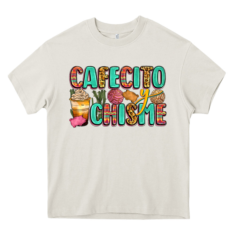 Cafecito Y Chisme Heavy Core Tee by Zillion Design Studio | Teevron