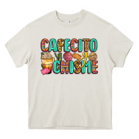 Cream cafecito y chisme Heavy Core Tee - Zillion Design Studio