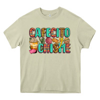 Mossy cafecito y chisme Heavy Core Tee - Zillion Design Studio