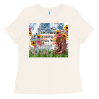 Bone christian western american made country raised Ladies Tee - Zillion Design Studio