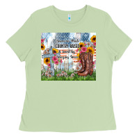 Matcha christian western american made country raised Ladies Tee - Zillion Design Studio