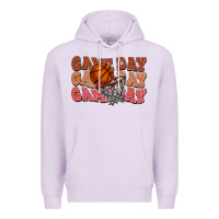 Lilac Game day game day game day Basketball Premium Hoodie - NancyCooperArtShop