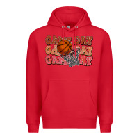 Red Game day game day game day Basketball Premium Hoodie - NancyCooperArtShop