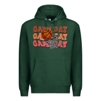 Sports Green Game day game day game day Basketball Premium Hoodie - NancyCooperArtShop