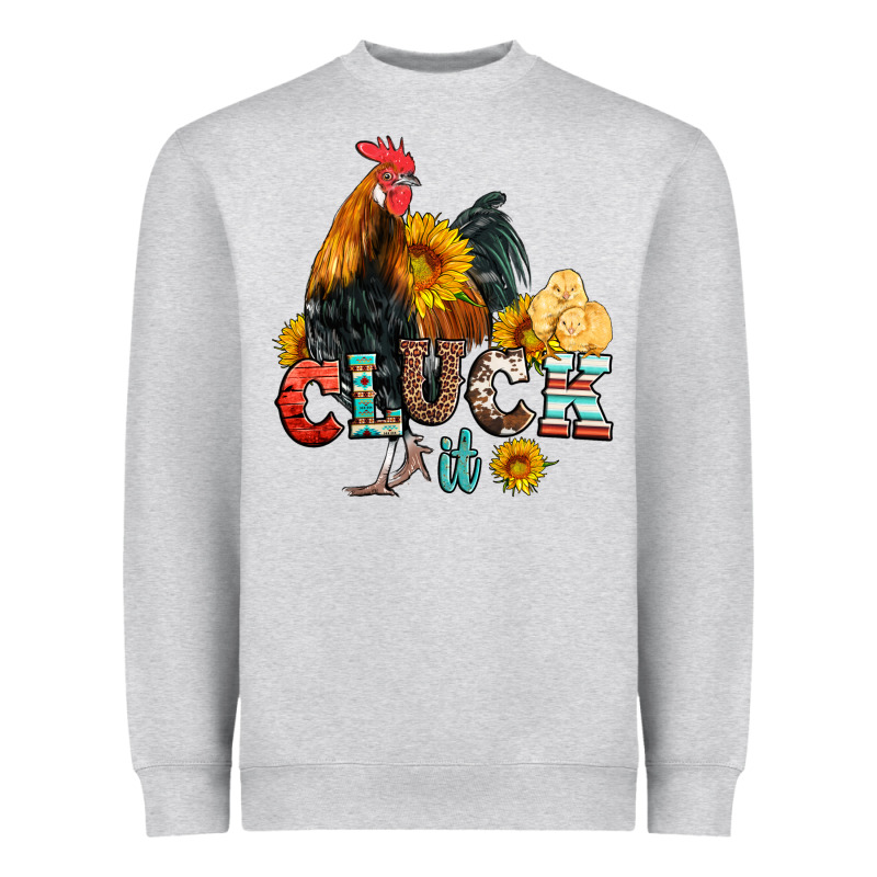 Cluck It Coop Animals Hen And Chick Aztec Serape Leopard Heavyweight Sweatshirt by Artiststas | Teevron