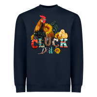 Navy cluck it coop animals hen and chick aztec serape leopard Heavyweight Sweatshirt - Artiststas
