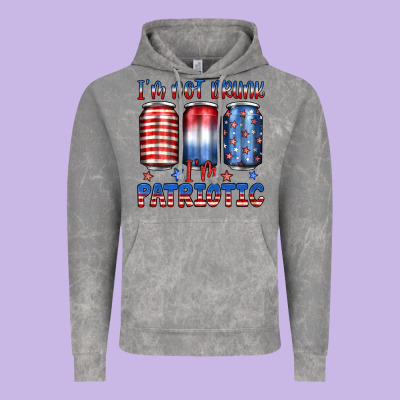 I'm Not Drunk I'm Patriotic Vintage Hoodie Designed By Jahusdesignshop