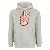 Moon Dust Floral Argyle Peace Sign Heavyweight Hoodie - Jasminsmagicworld