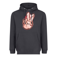 Smoke Floral Argyle Peace Sign Heavyweight Hoodie - Jasminsmagicworld