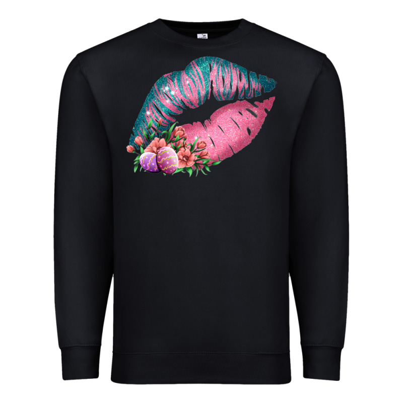 Eared Turquoise Pink Easter Lips Premium Sweatshirt by Bettercallsaul | Teevron