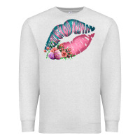 Oatmeal Heather Eared Turquoise Pink Easter Lips Premium Sweatshirt - Bettercallsaul