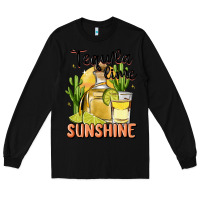 Black tequila lime sunshine Long Sleeve Tee - MaliasSmallBusiness