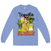 Colony Blue tequila lime sunshine Long Sleeve Tee - MaliasSmallBusiness
