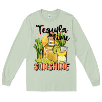 Matcha tequila lime sunshine Long Sleeve Tee - MaliasSmallBusiness