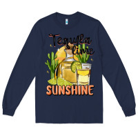 Navy tequila lime sunshine Long Sleeve Tee - MaliasSmallBusiness