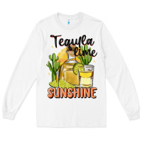 White tequila lime sunshine Long Sleeve Tee - MaliasSmallBusiness