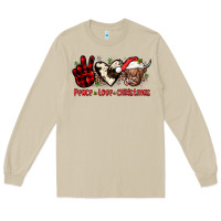 Mushroom peace love christmas Long Sleeve Tee - JahusDesignShop