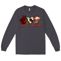 Smoke peace love christmas Long Sleeve Tee - JahusDesignShop
