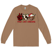Toasted Coconut peace love christmas Long Sleeve Tee - JahusDesignShop