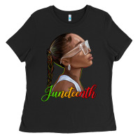Black juneteenth black woman Ladies Tee - texasbilliewilder