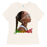 Bone juneteenth black woman Ladies Tee - texasbilliewilder