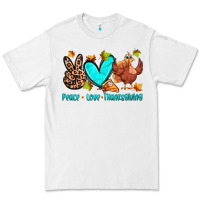 White peace love thanksgiving Premium Tee - Zillion Design Studio