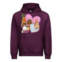 Mauve Wine Easter hearts Easter Day Urban Hoodie - HowdyJamesFarm