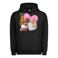 Pigment Black Easter hearts Easter Day Urban Hoodie - HowdyJamesFarm