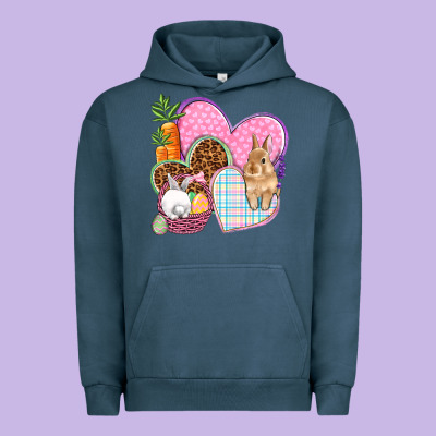 Easter Hearts Easter Day Urban Hoodie Designed By Howdyjamesfarm