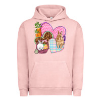 Pigment Salmon Easter hearts Easter Day Urban Hoodie - HowdyJamesFarm