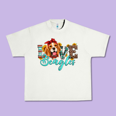 Love Beagles Urban Heavy Tee Designed By Artiststas