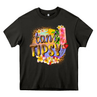 Asphalt tan tipsy summer Heavy Core Tee - texasbilliewilder