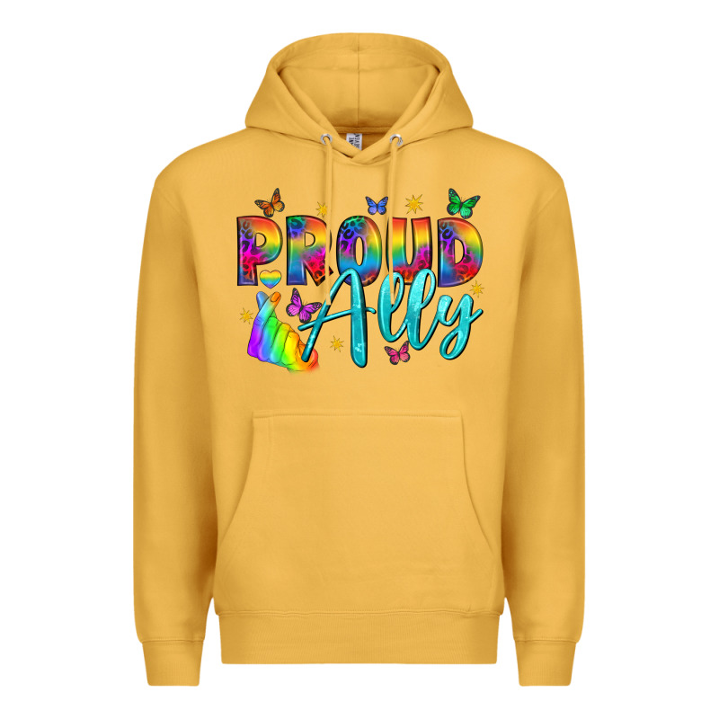 Proud Ally Premium Hoodie by NancyCooperArtShop | Teevron