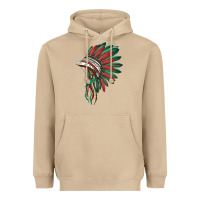 Mushroom american flag indian headdress Heavyweight Hoodie - BarkalooDesign