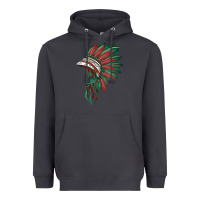 Smoke american flag indian headdress Heavyweight Hoodie - BarkalooDesign