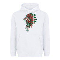 White american flag indian headdress Heavyweight Hoodie - BarkalooDesign