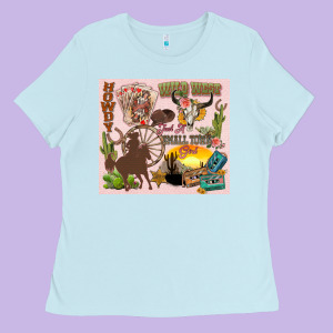 Wild West Western Ladies Tee Designed By Zillion Design Studio