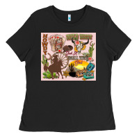 Black wild west western Ladies Tee - Zillion Design Studio