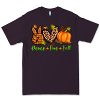 Plum peace love fall Premium Tee - Zillion Design Studio