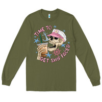 Army Green time to get ship faced Long Sleeve Tee - MaliasSmallBusiness