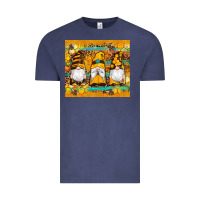 Vintage Denim western bee gnomes  honeycomb  leopard turquoise wooden serape Vintage Tee - Artiststas