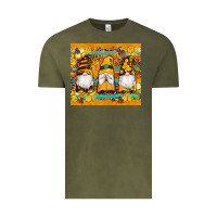 Vintage Olive western bee gnomes  honeycomb  leopard turquoise wooden serape Vintage Tee - Artiststas