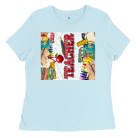 Baby Blue teacher Ladies Tee - Zillion Design Studio