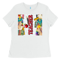 White teacher Ladies Tee - Zillion Design Studio