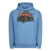 Pigment Pebble Blue Badass Mama Mother's Day png sublimation design do Urban Hoodie - CowGirlArtShop