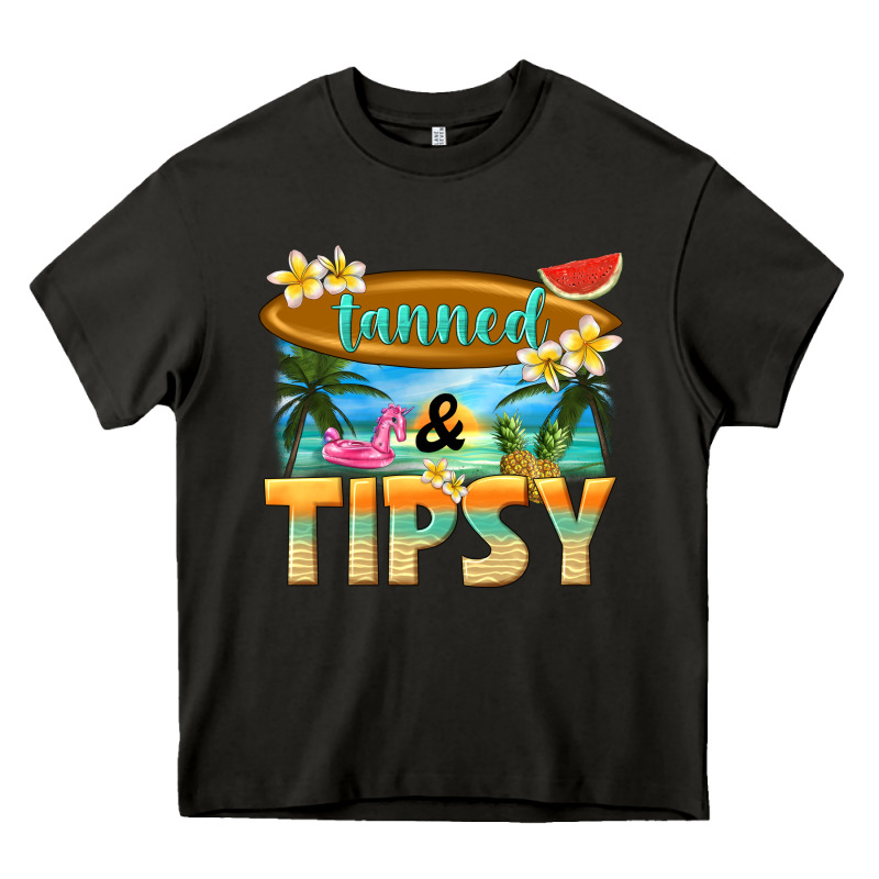 Tanned And Tipsy Heavy Core Tee by texasbilliewilder | Teevron