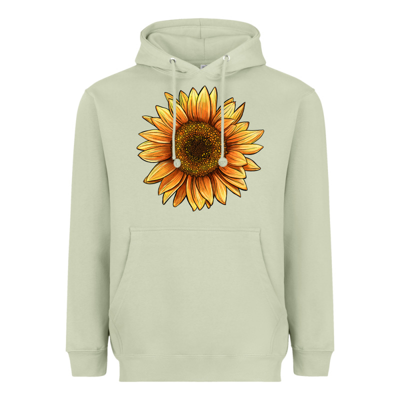 Sunflower Heavyweight Hoodie by BarkalooDesign | Teevron
