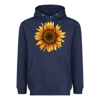 Navy sunflower Heavyweight Hoodie - BarkalooDesign
