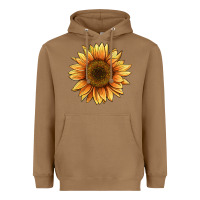 Toasted Coconut sunflower Heavyweight Hoodie - BarkalooDesign